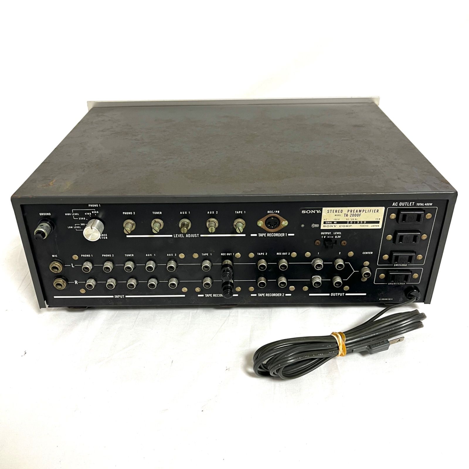 希少】SONY ソニー ステレオ プリアンプ TA-2000F - メルカリ