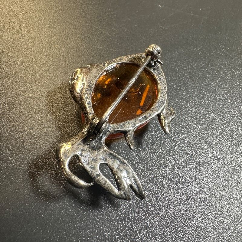 vintage】琥珀 アンバー 魚 刻印 シルバー 希少 GT-W5 - メルカリ