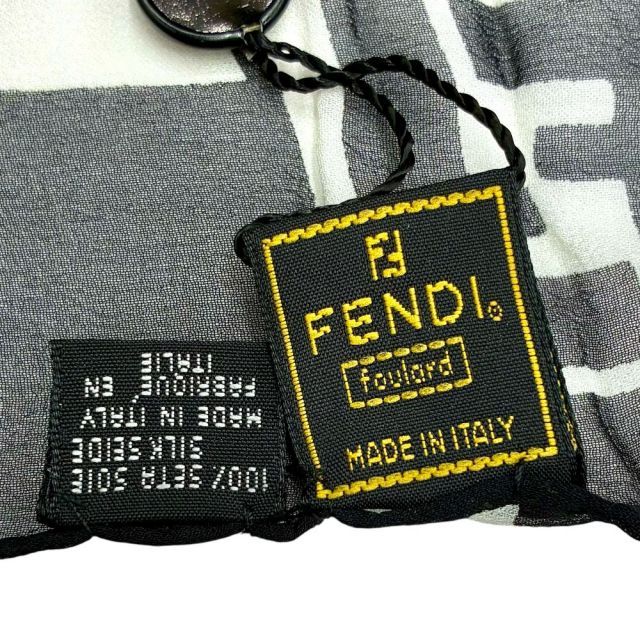 FENDI ズッカ シフォンロングスカーフ サイズ幅約26×長さ約148cm