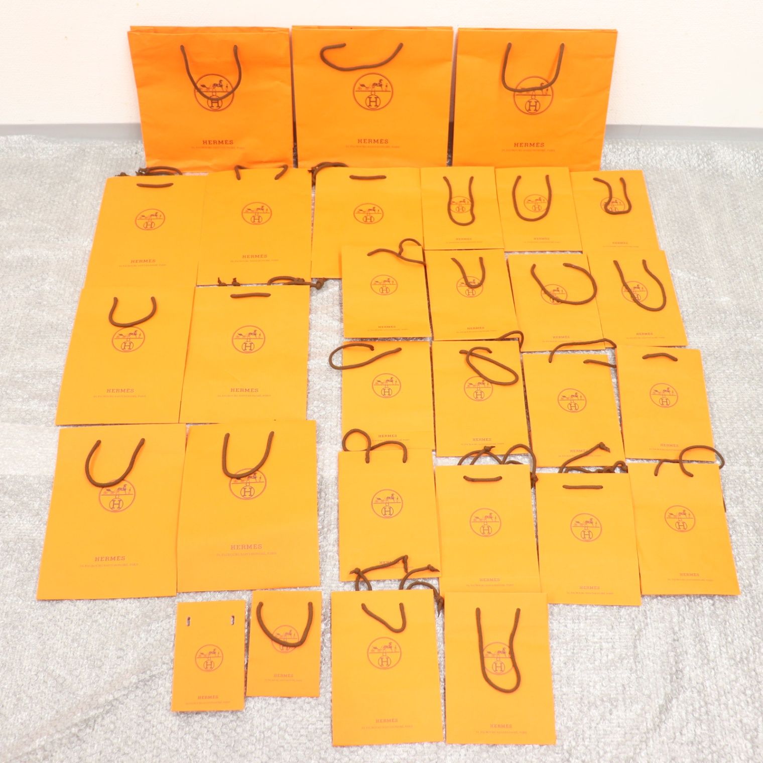HERMÈS エルメス ショッパー 箱 リボンまとめ売り IT0316B9ZHIS HERMES エルメス BOX 紙袋 純正 オレンジ ボックス