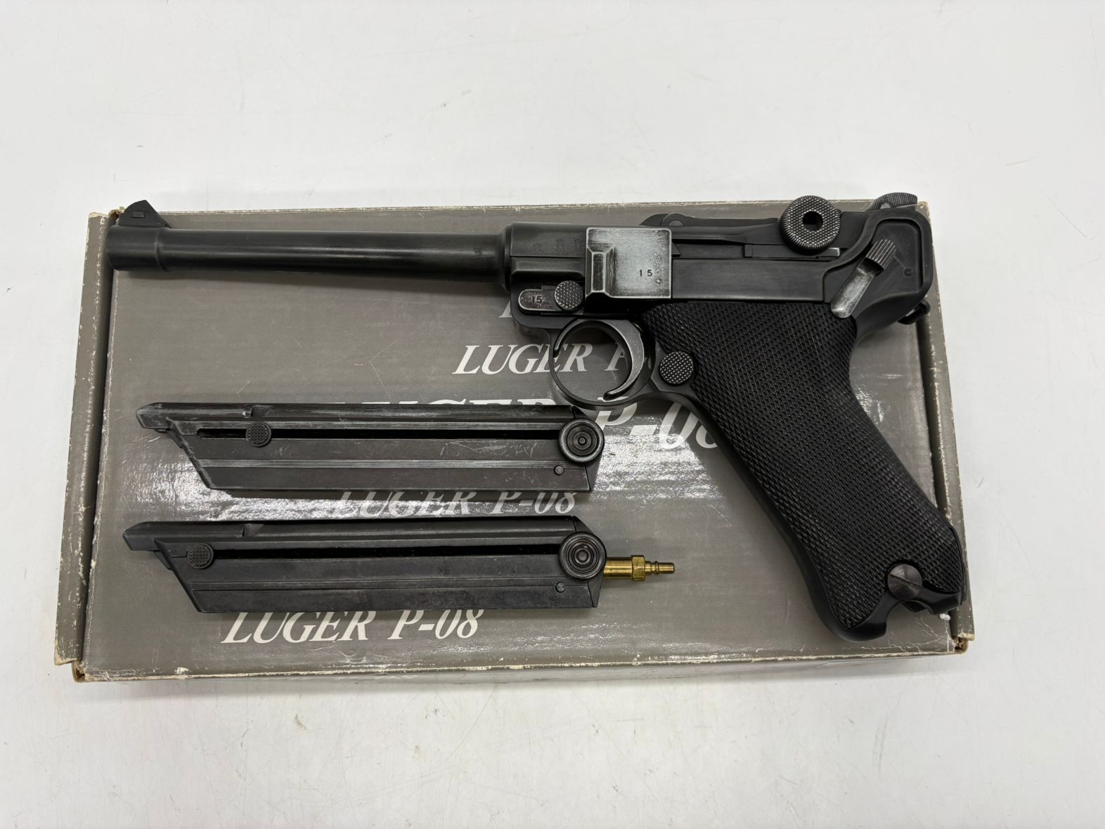 ♪0147 ジャンク タナカワークス LUGER P-08 Mat Metal 6inch ガスガン