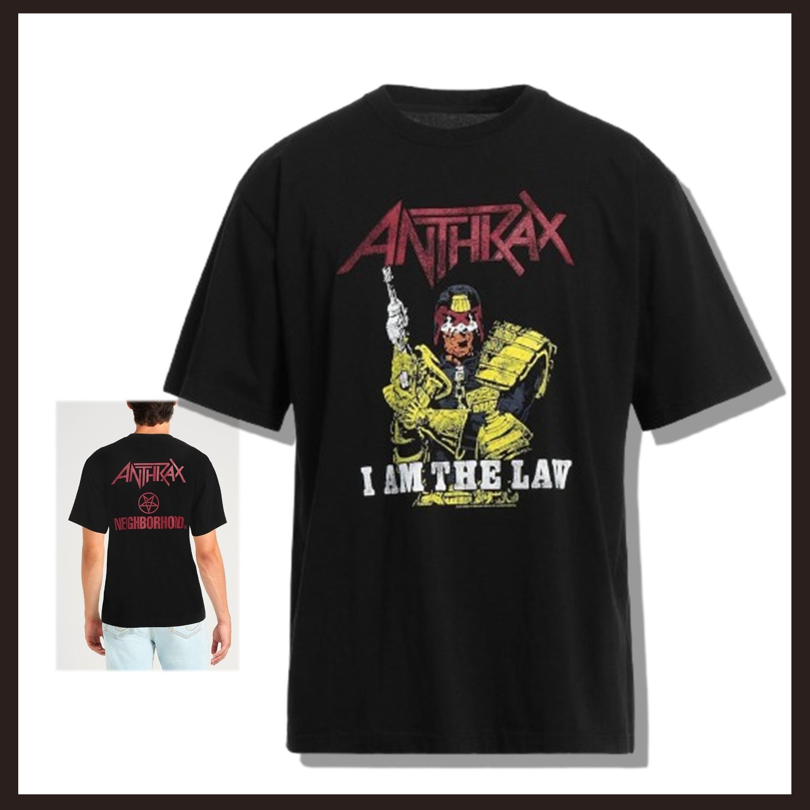 新品 未使用 Anthrax アイアムザロー Tシャツ ネイバーフッドコラボ