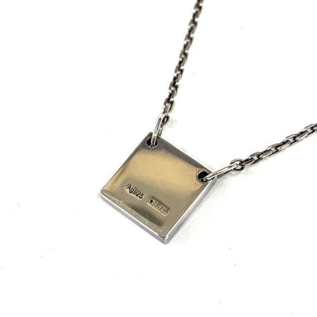 GUCCI(グッチ) スクエア ロゴプレート ネックレス 1313AR Ag925