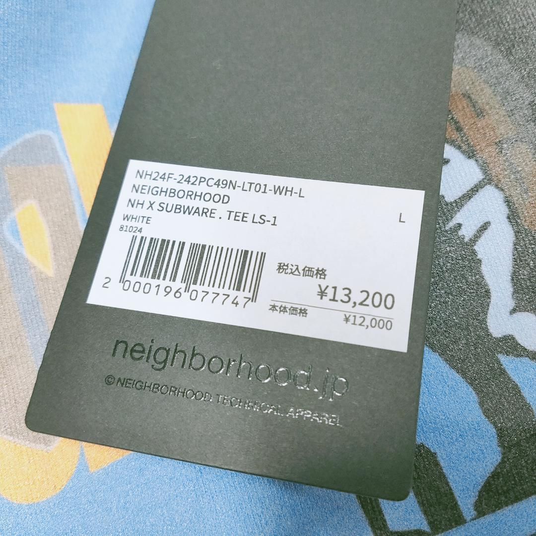 新品 未使用 NEIGHBORHOOD アンスラックスコラボ ロンT 長袖 ホワイト