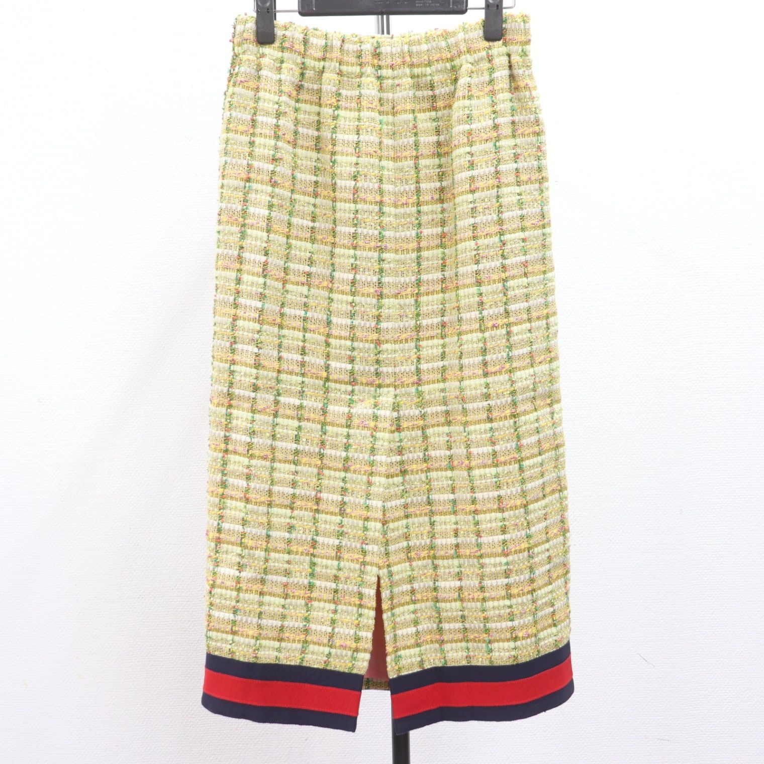 ITJR20W7OVH0 GUCCI グッチ ツイード ロングスカート アイライン