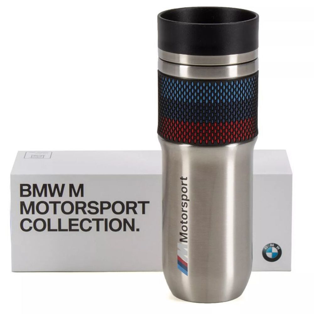 BMW 純正 M 魔法瓶 まほうびん サーモカップ モータースポーツ マグカップ 水筒 ステンレス ステンレスマグ ボトル カップ シルバー 断熱トラベルマグ アウトドア スポーツ