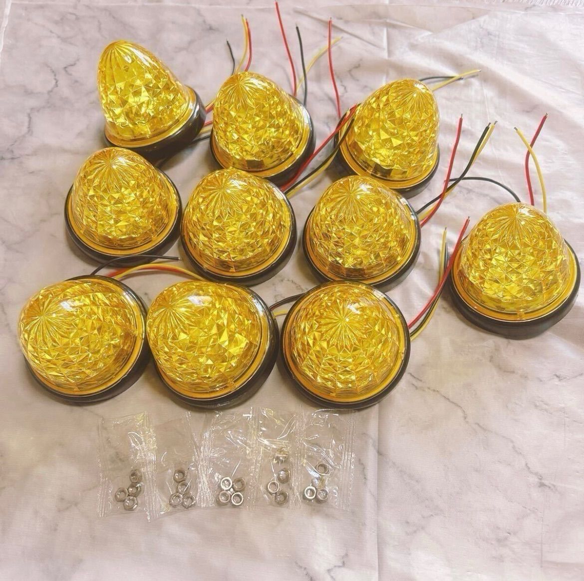 LED 24V マーカーランプ バスマーカー イエロー 黄色 10個 セット