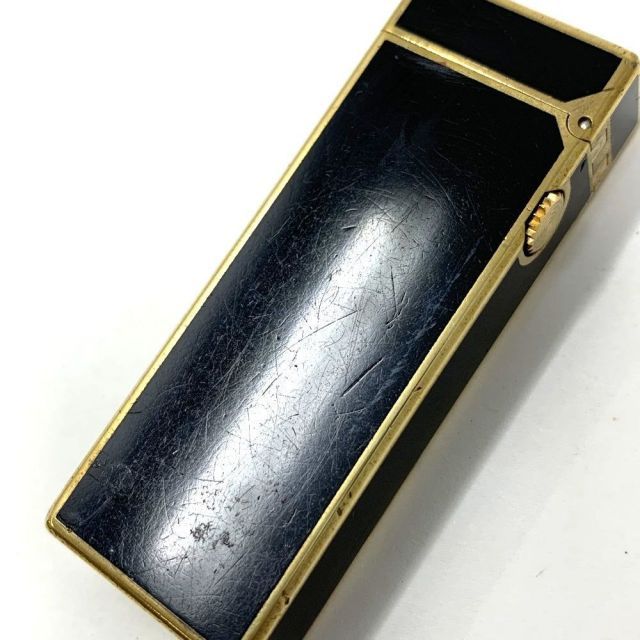 Y*A様 Dunhill ダンヒル ガスライター ブラック×ゴールド ローラー式 dunhill(ダンヒル) ローラー式 ガスライター ショップ ゴールド