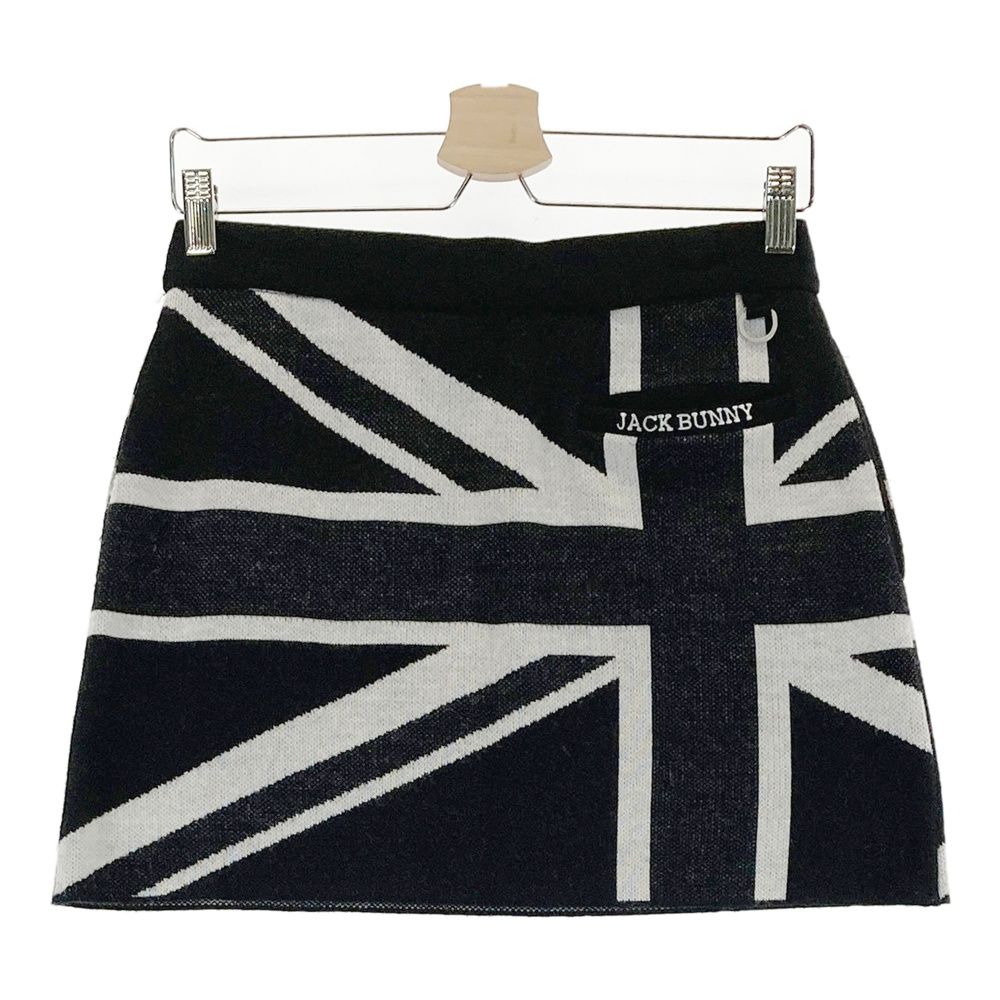 サイズ：1 JACK BUNNY ジャックバニー ; ニットスカート ウール混 国旗