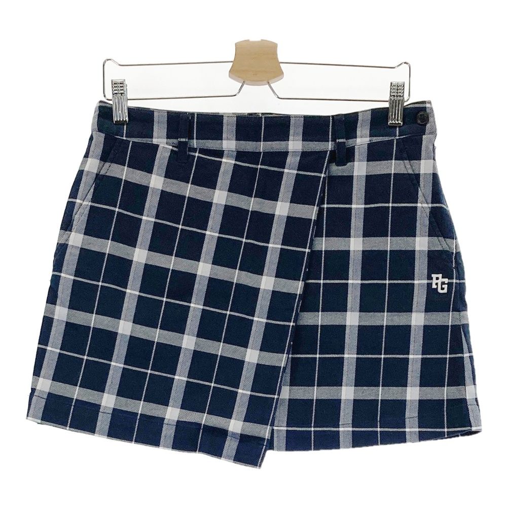 パーリーゲイツ　中綿スカート　ダウン　サイズ2 新品　チェック柄 新品】パーリーゲイツ 中綿リングチェックスカート BIGドット柄 0