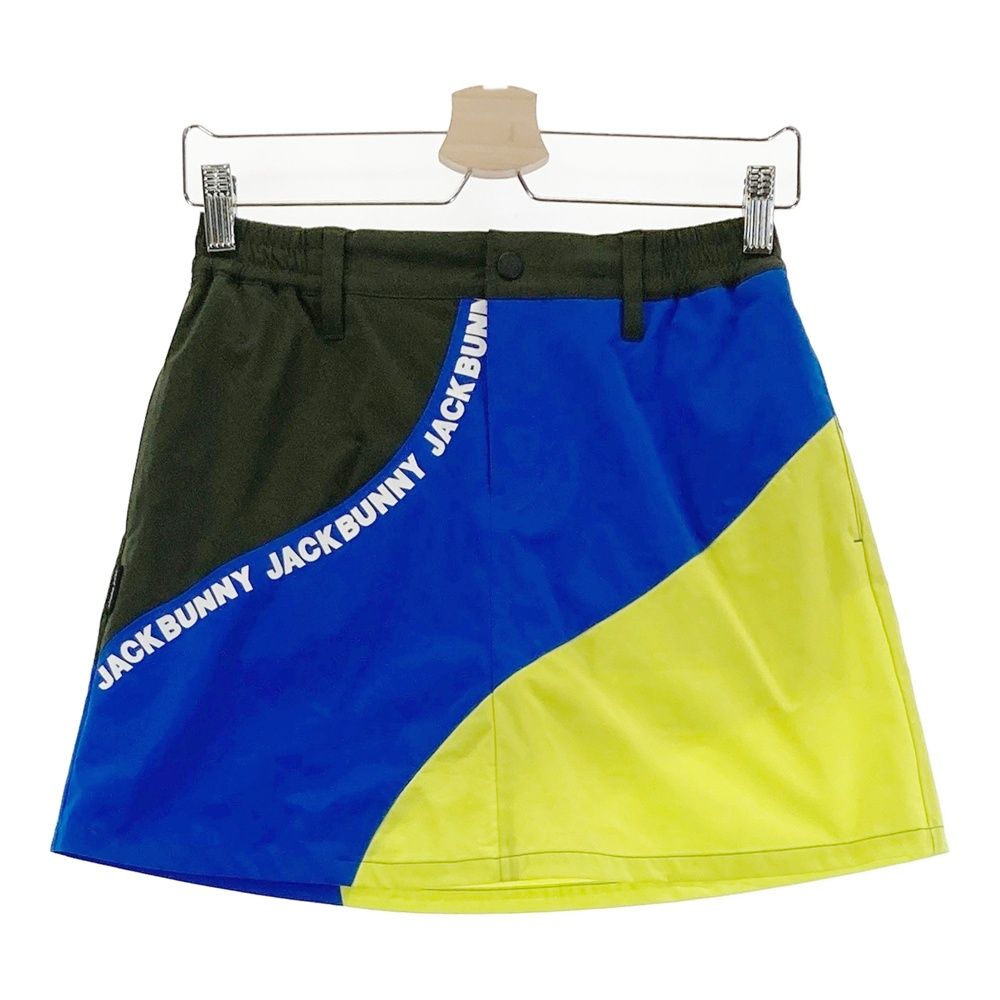 サイズ 0 JACK BUNNY ジャックバニー トリコロール インナー付きスカート ブルー系 ゴルフウェア レディース ストスト