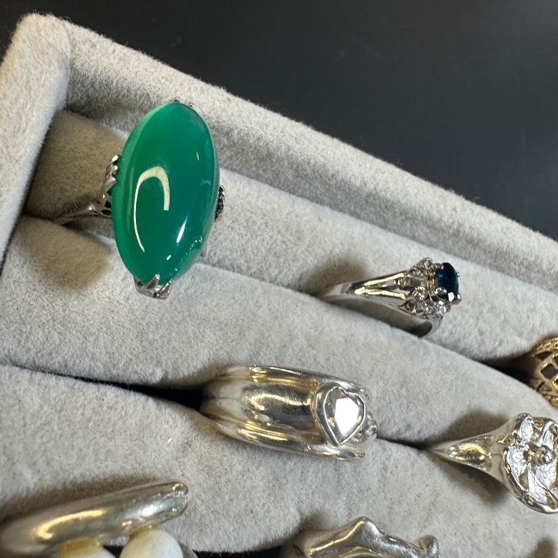 vintage】シルバー製 刻印 リング 24点 GT-W5 - メルカリ