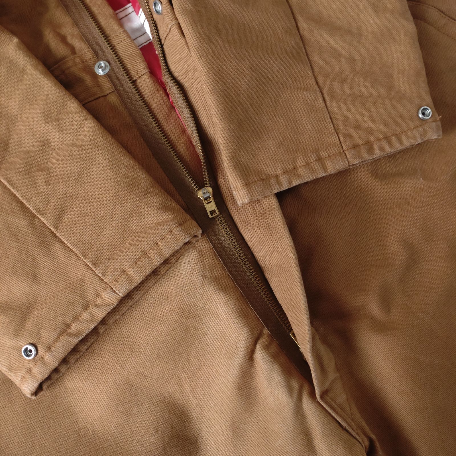 □古着 Dickies ディッキーズ ダック地 つなぎ カバーオール 中綿