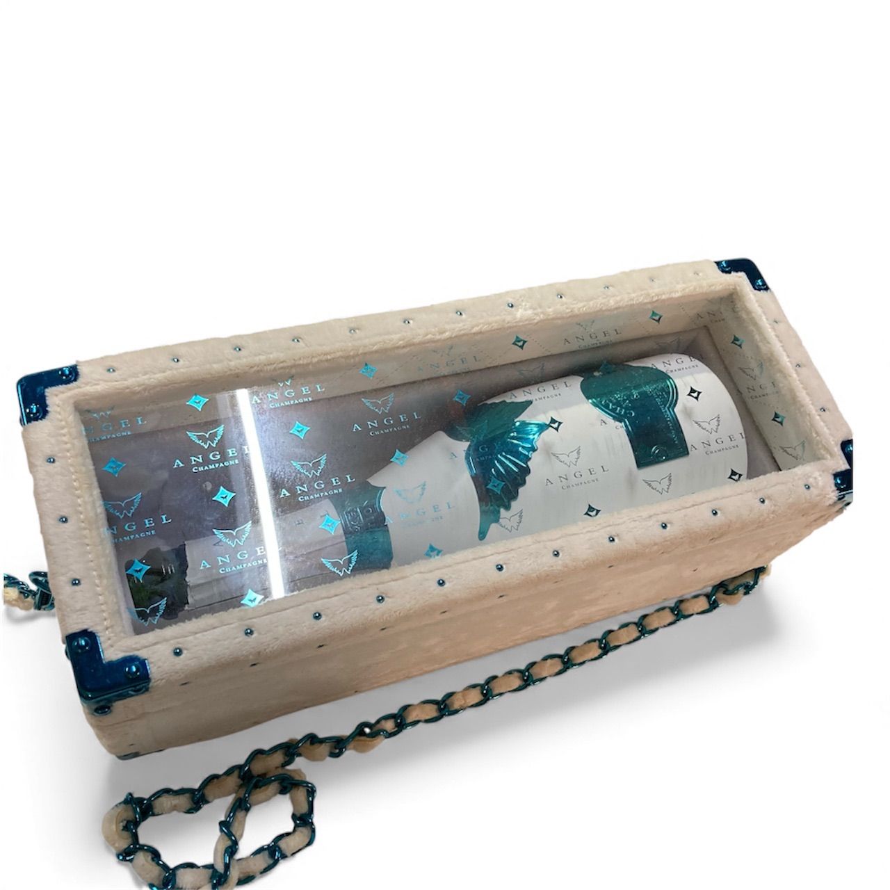 エンジェルシャンパン ホワイトデーエディション 空き箱 ファー 空き瓶