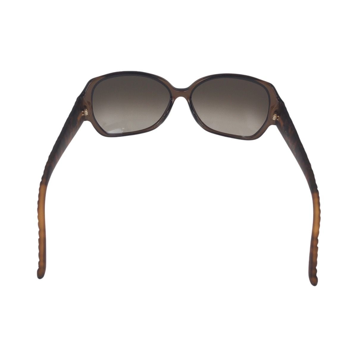 美品 Dior ディオール ブラウン ゴールド金具 プラスチック 393HA 60