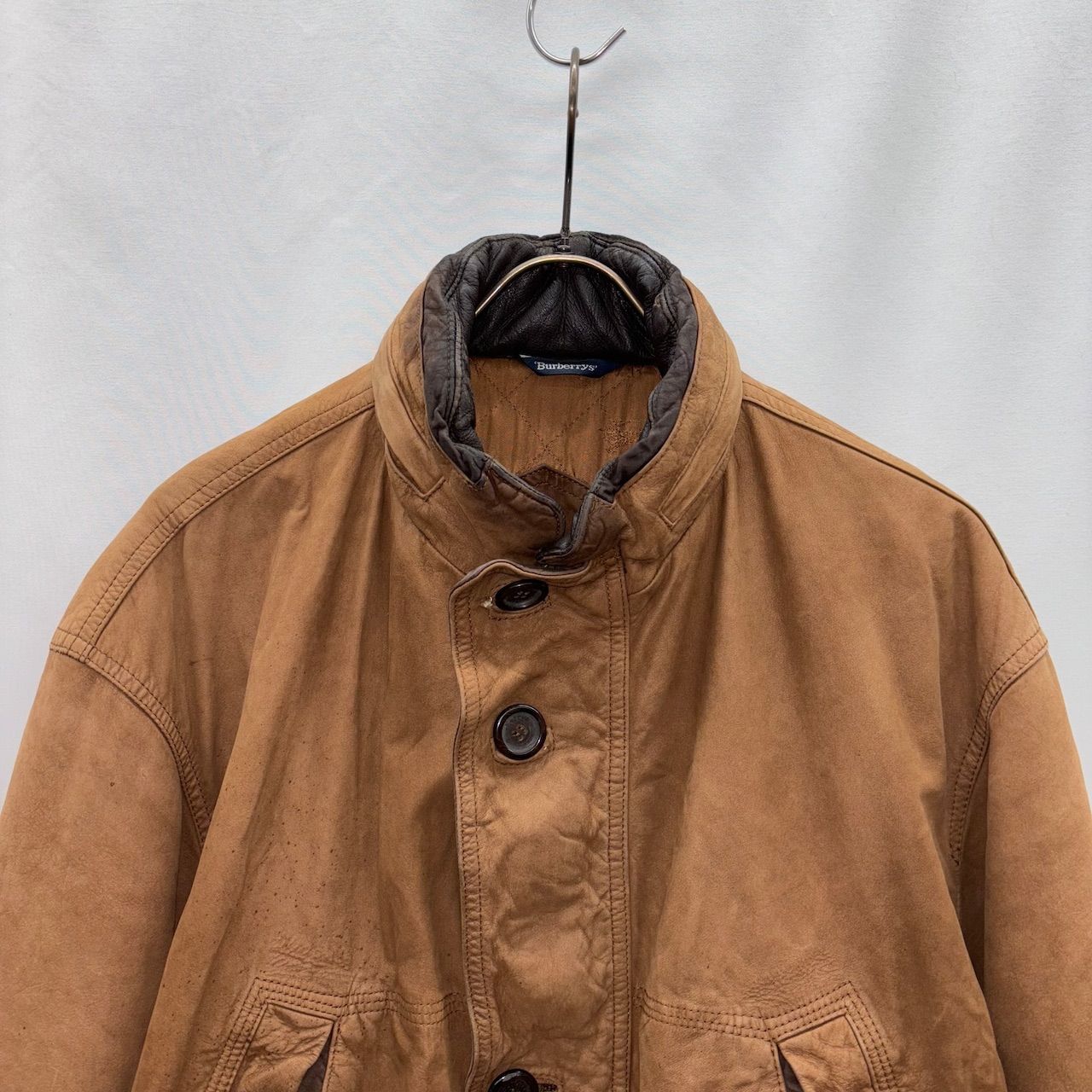 90s burberrys leather jacket レザージャケット スペイン製 spain