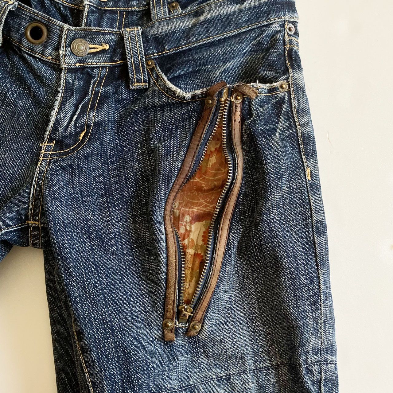 パンツ 00s archive buggy cargo denim pants y2k 00's カーゴデニムパンツ グランジ y2k パンク アーカイブ ミリタリー