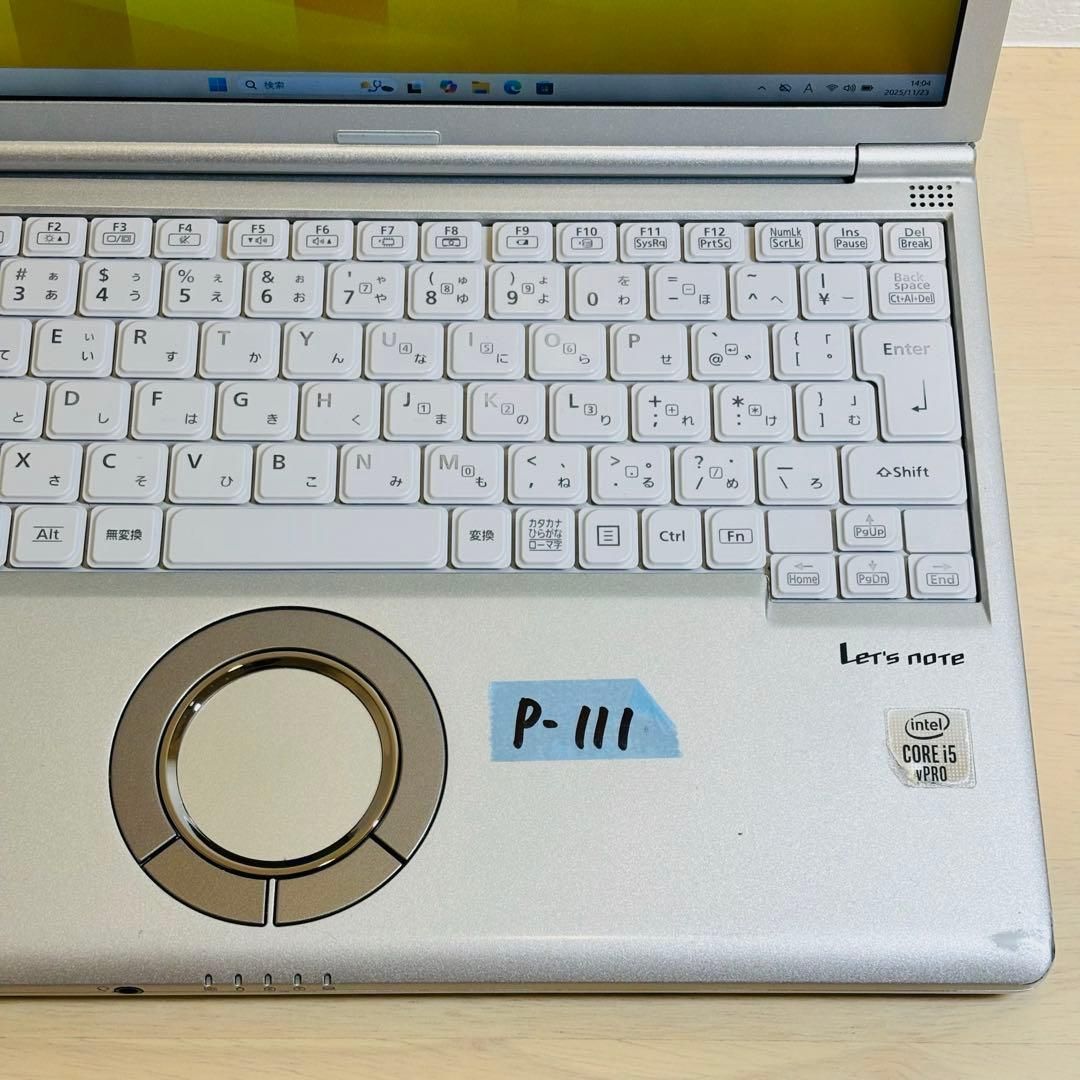 レッツノート 第10世代 core i5 16GB SSD 256GB オフィス付き P-111