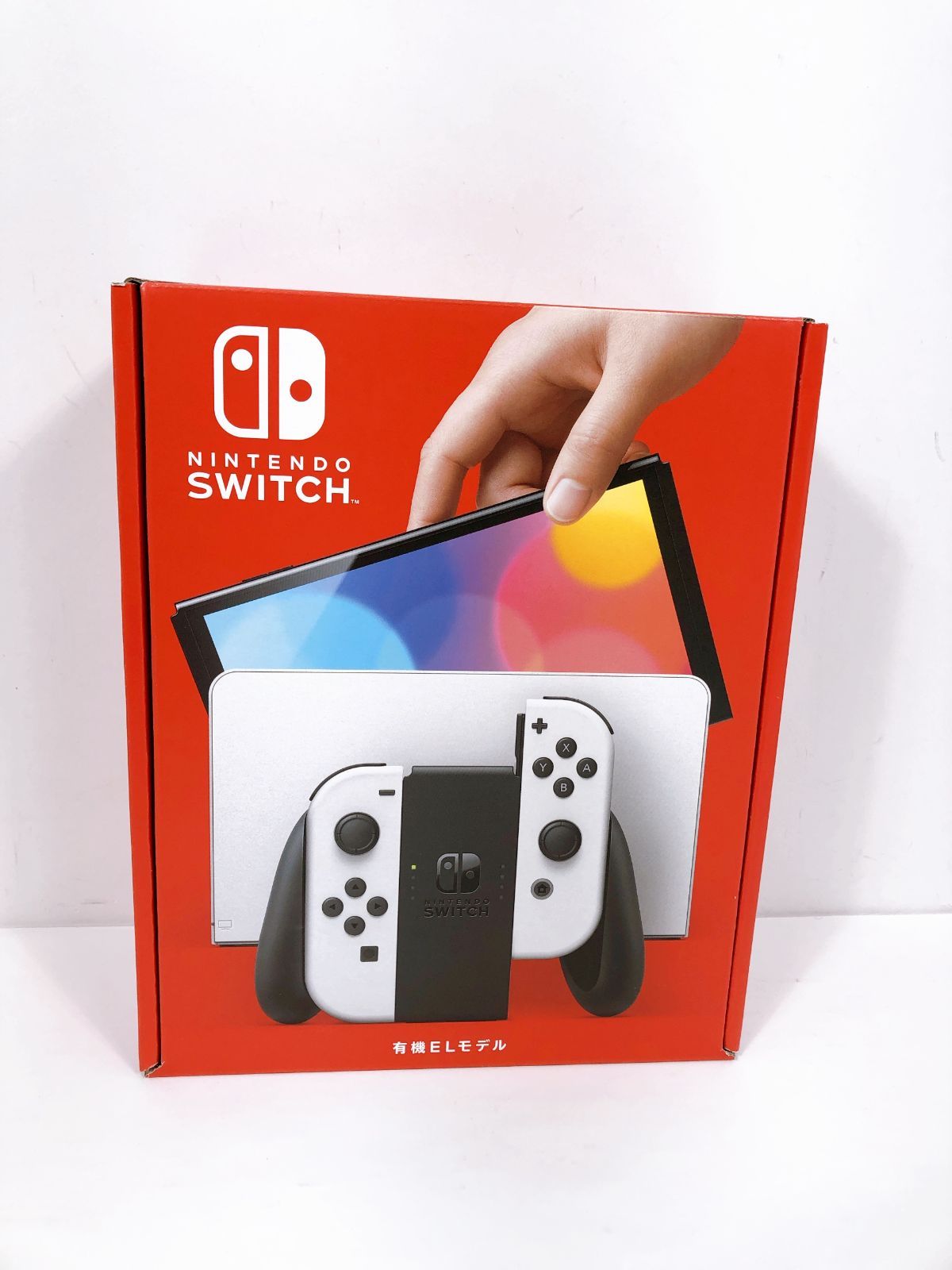 【箱のみ傷あり】Nintendo Switch 有機ELモデル(ホワイト) 本体 Switch本体有機EL Joy-Conホワイト 本体＋ケース付き 任天堂スイッチ
