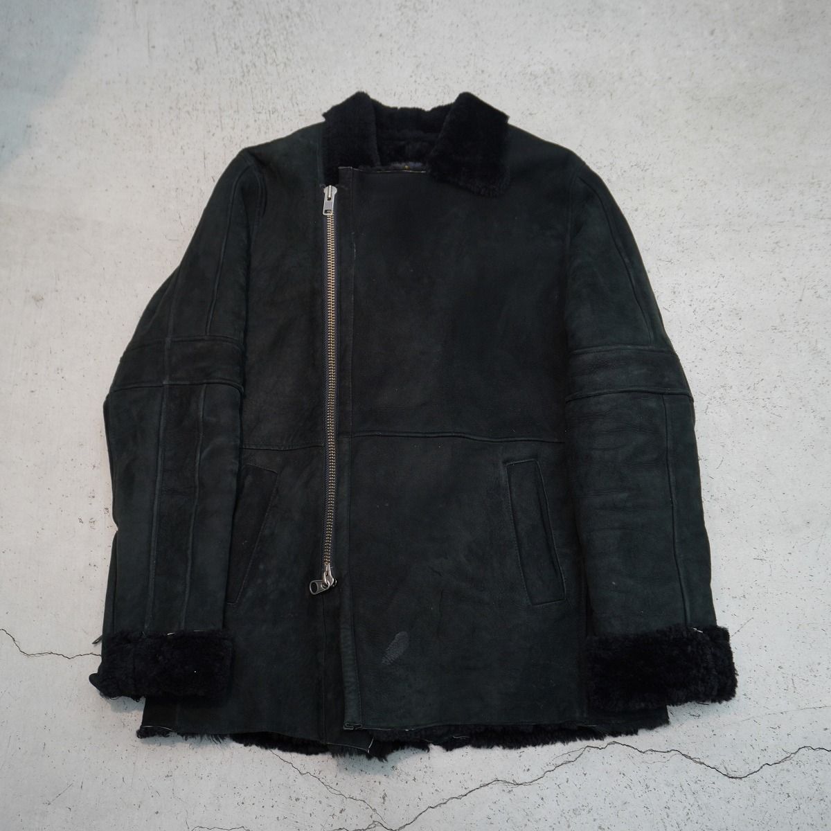 Skull Jeans スカルジーンズ ライダース ムートン コート 羊革