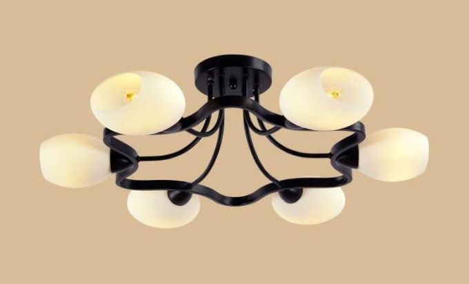 人気 ドイツ ヴィンテージ シャンデリア 6灯 北欧 ミッドセンチュリー