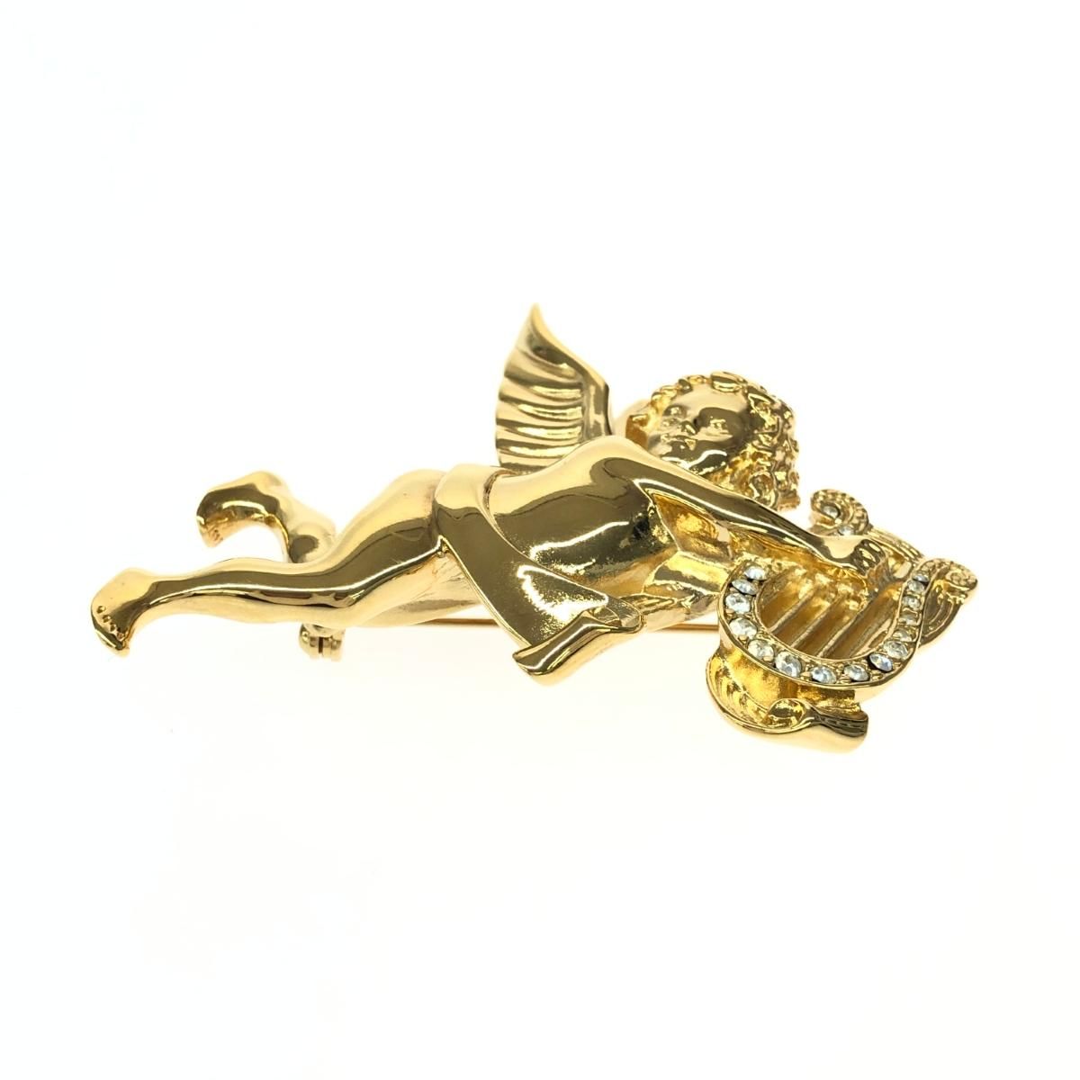 GIVENCHY ジバンシィ ブローチ 天使/大ぶり/ラインストーン/GP ストア