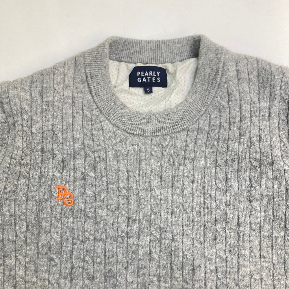 サイズ：5 PEARLY 注文 GATES パーリーゲイツ カシミヤ ニットセーター