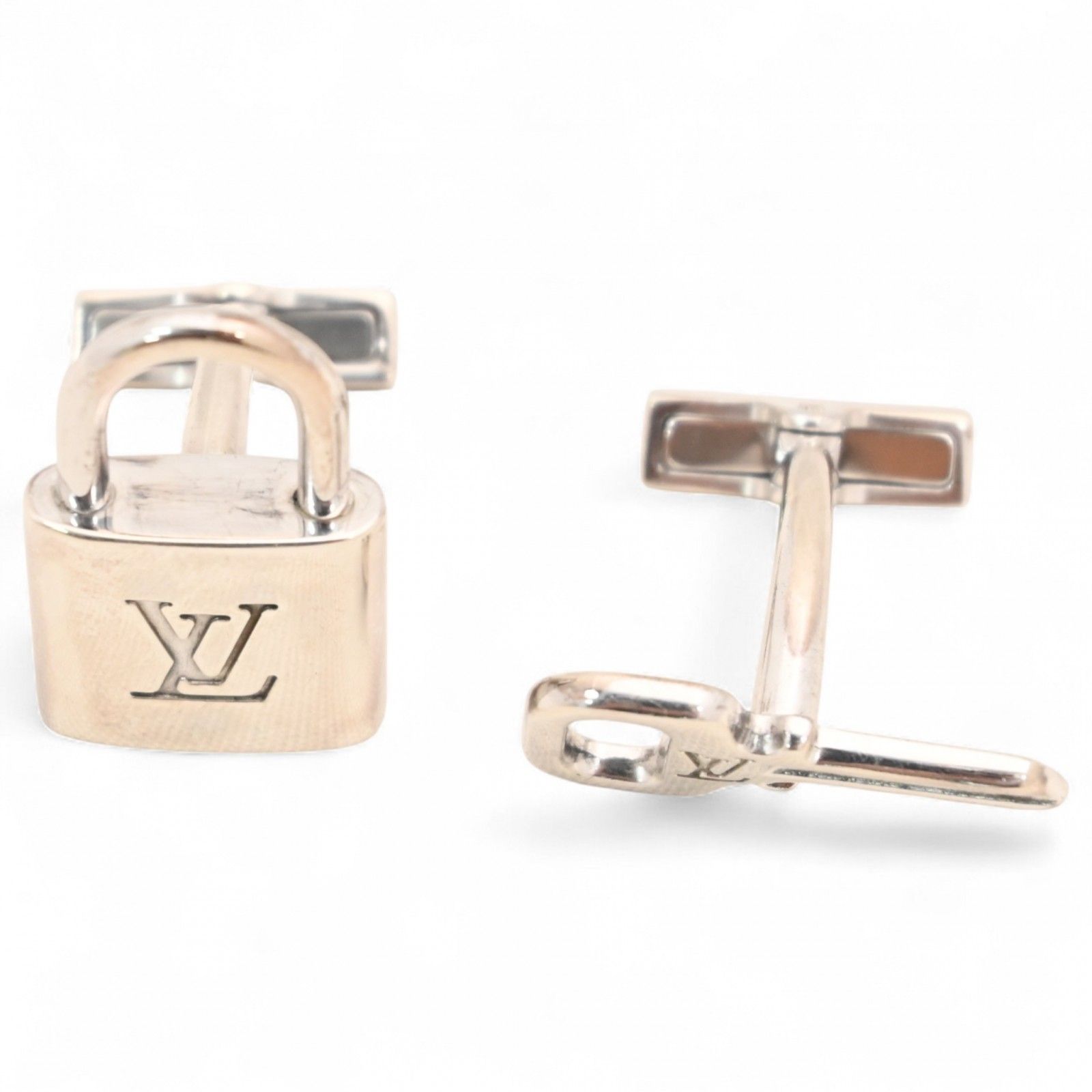ルイヴィトン ブトンドゥマンシェット カデナ&キー カフス シルバー B