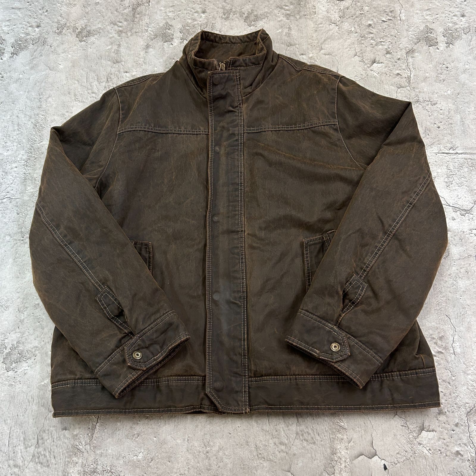 columbia コロンビア レザージャケット フルジップジャケット フェイク