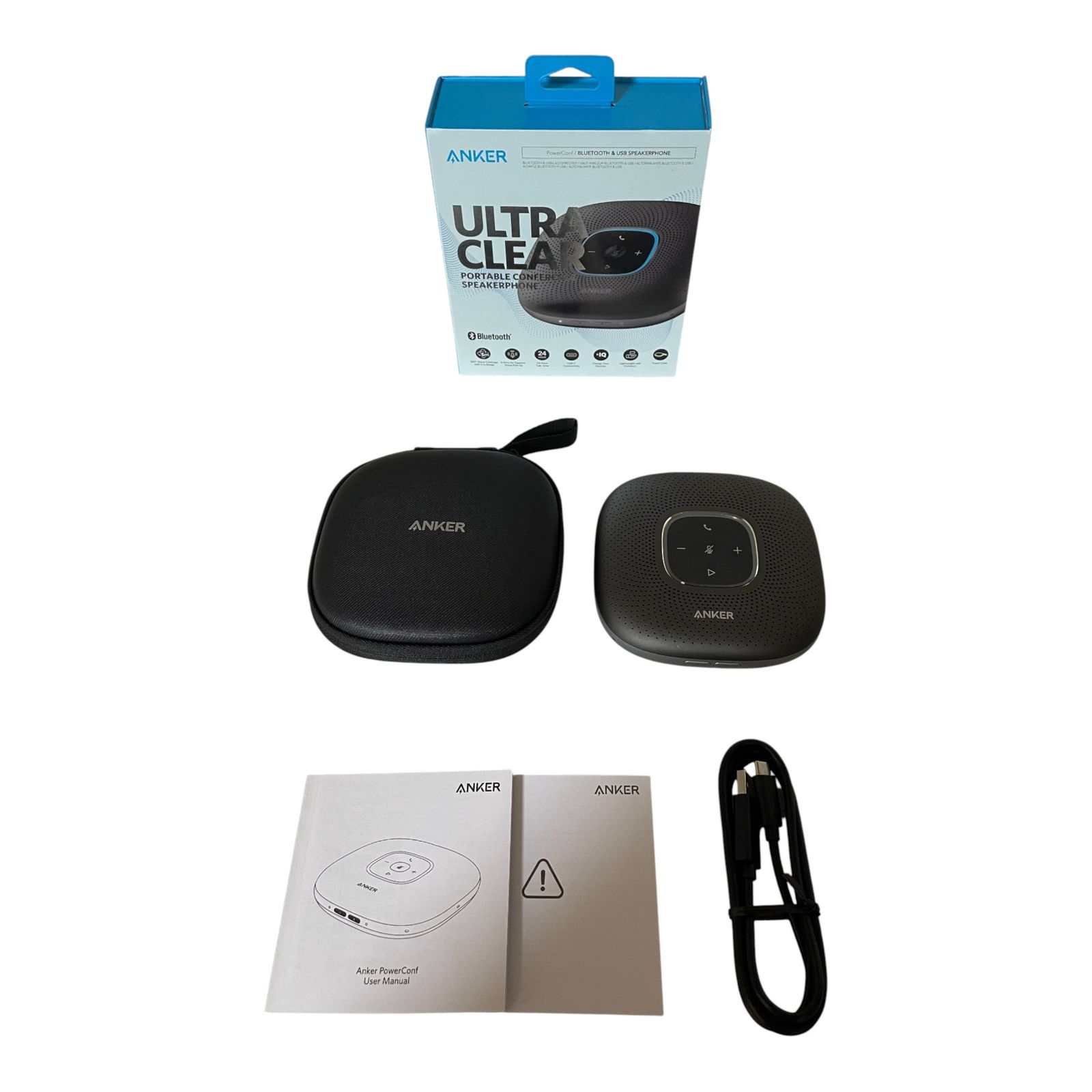 △ アンカーAnker PowerConf スピーカーフォン ‎AMZ-A3301 グレー