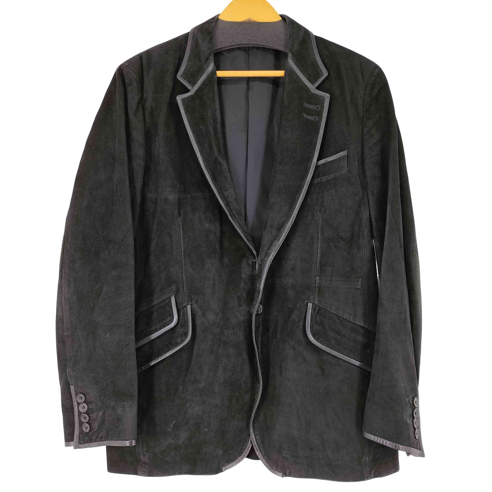 ★希少 羊革★ ポールスミス コレクション テーラード ジャケット 裏地花柄 黒 美品】ポールスミスコレクション テーラードジャケット 総柄裏地 花柄