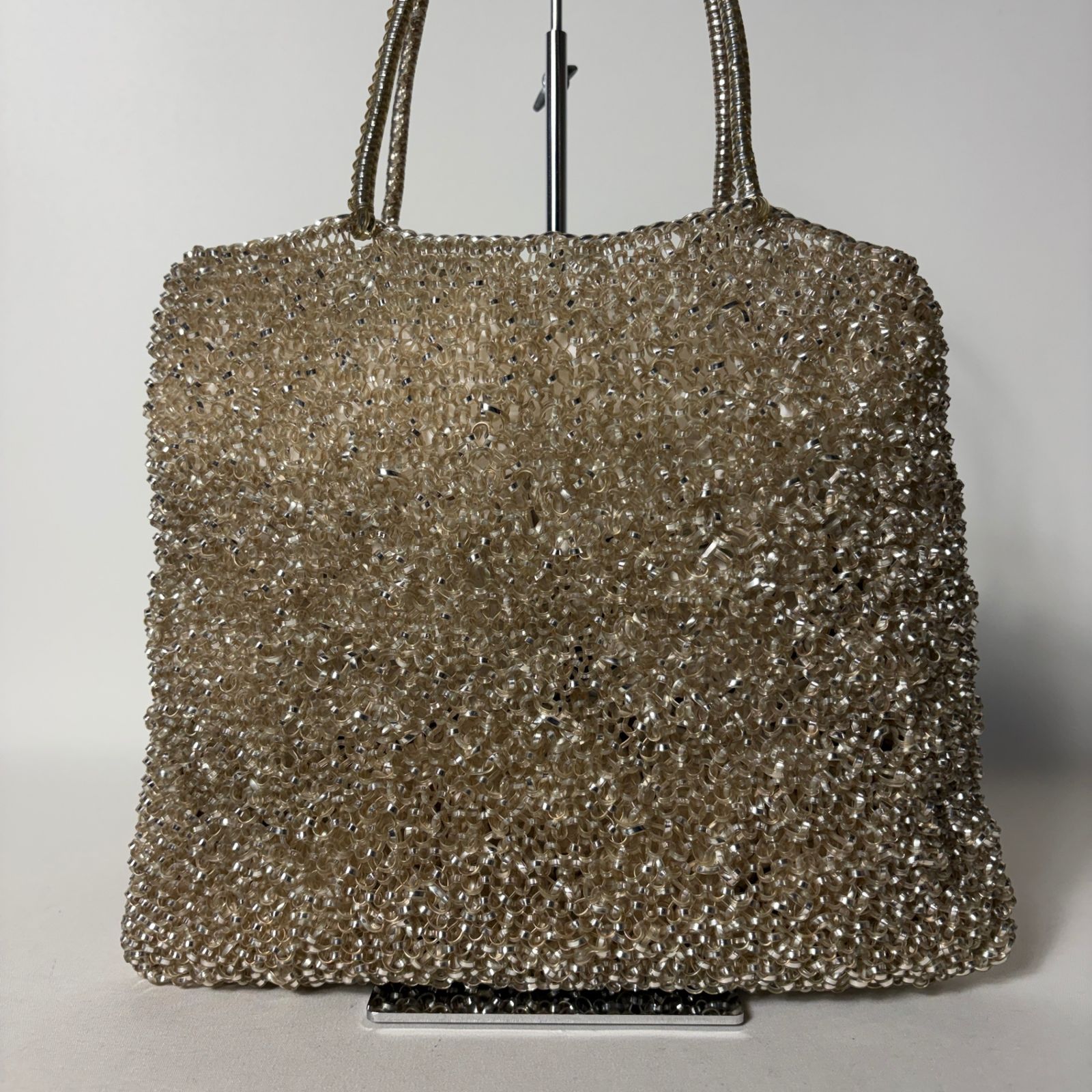 2511-44｜美品｜アンテプリマ ワイヤーバッグ ゴールド - メルカリ