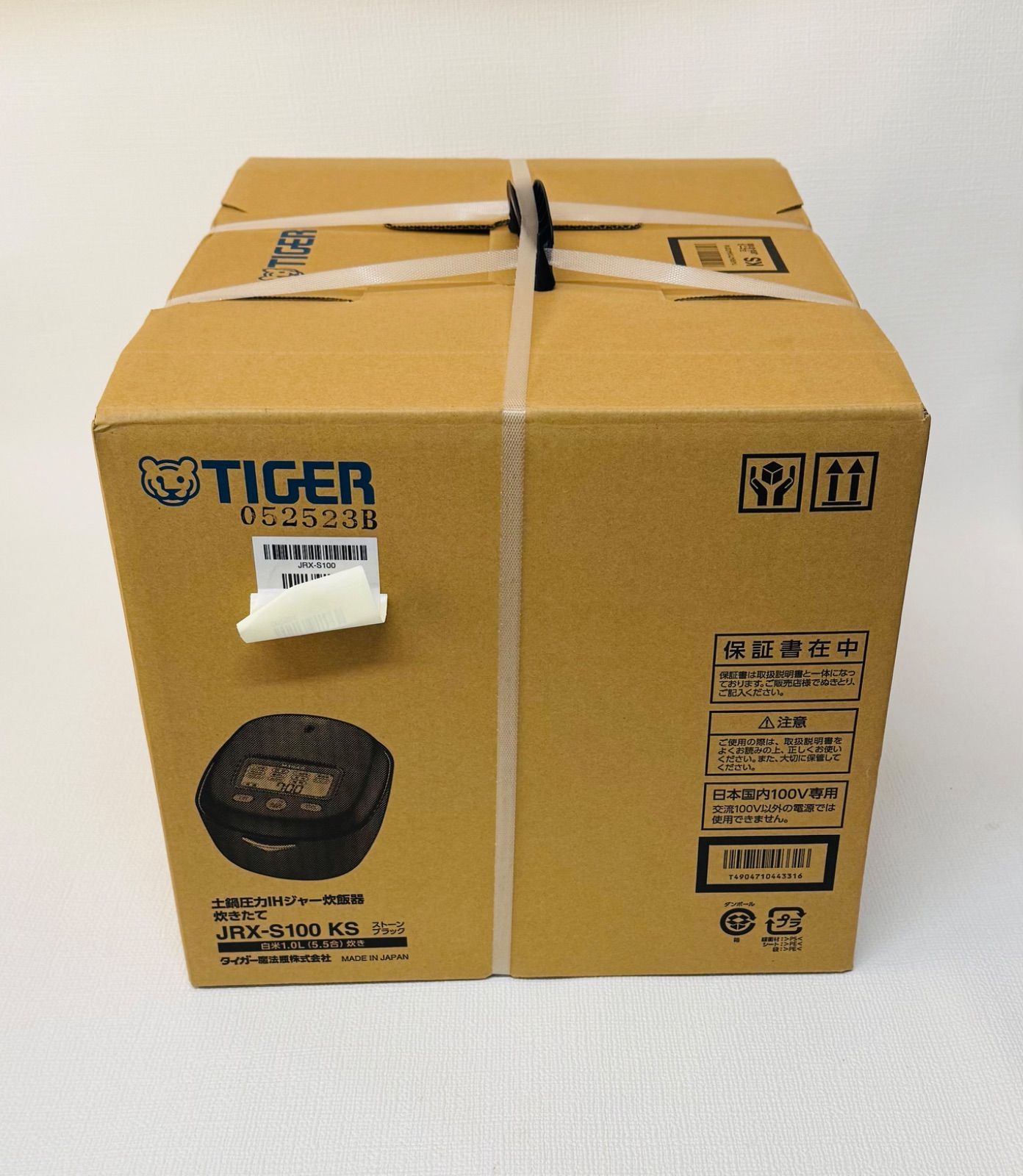 新品 TIGER タイガー 【土鍋圧力IHジャー炊飯器 ストーンブラック JRX 