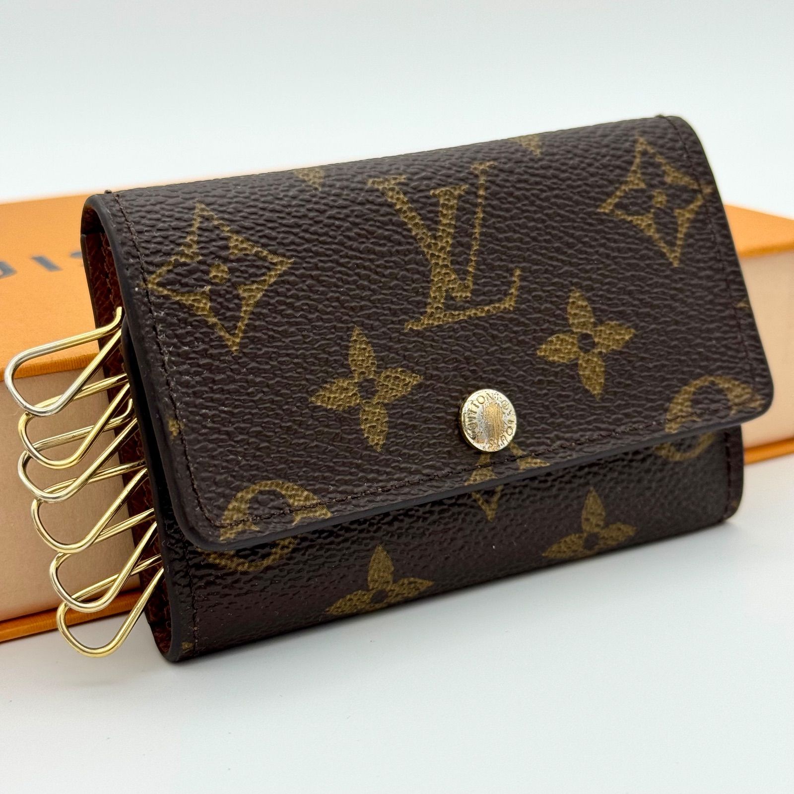 ルイヴィトン 6連 キーケース ミュルティクレ6 モノグラム ブラウン 茶 ルイヴィトン LOUIS VUITTON ミュルティクレ6 モノグラム キーケース 6
