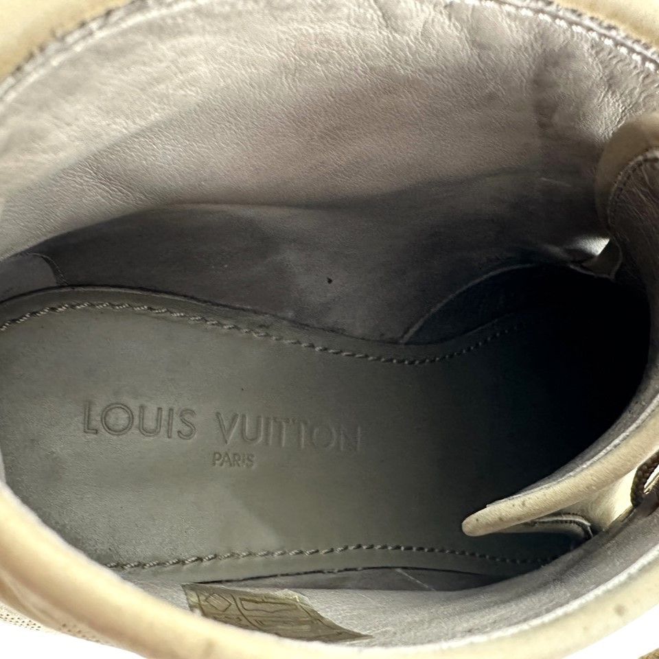  LOUIS VUITTON ルイヴィトン スエードチャッカブーツ ダミエ メンズ 7 約27 cm B 9356 チャッカブーツ ブーツ 革靴