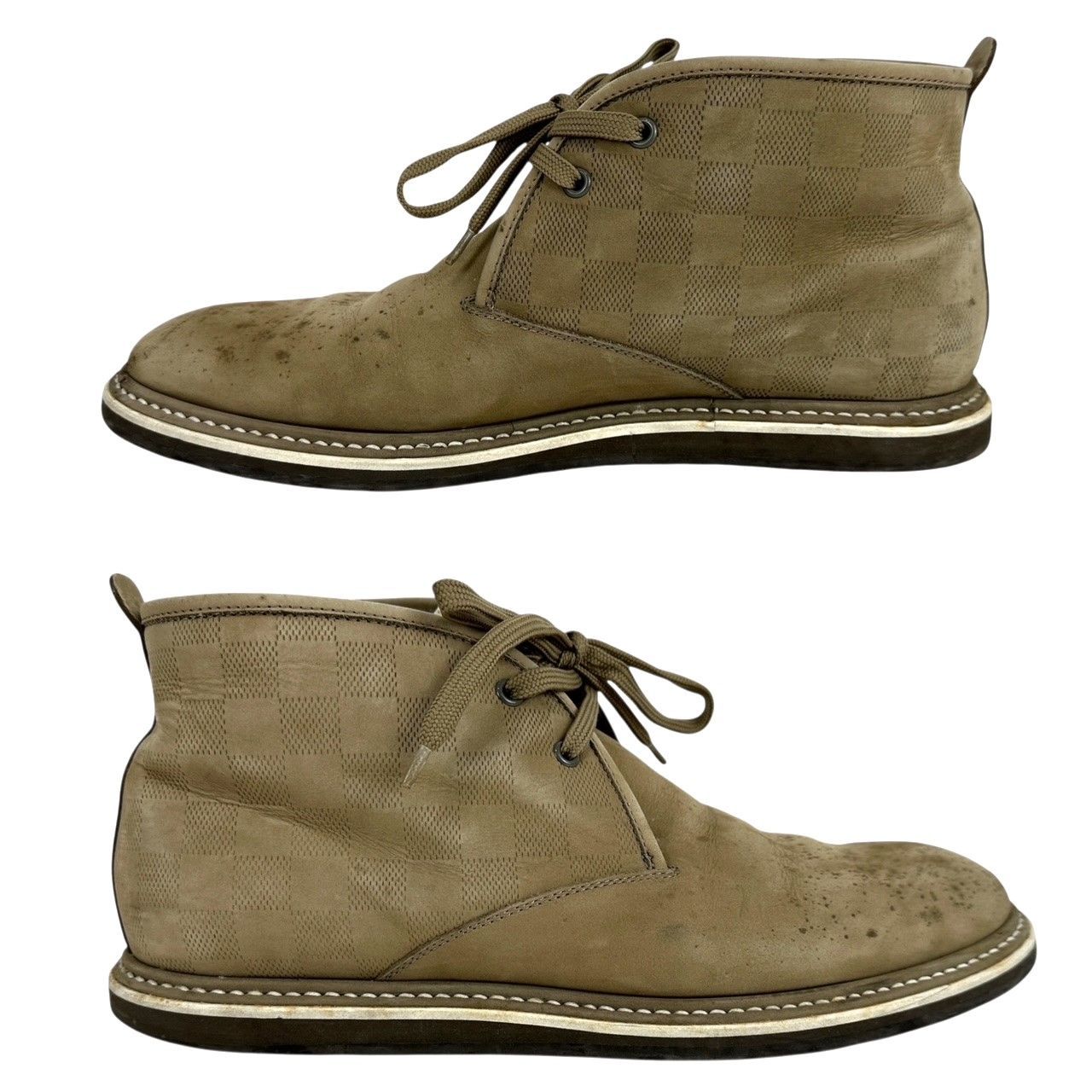 スエードチャッカブーツ ダミエ