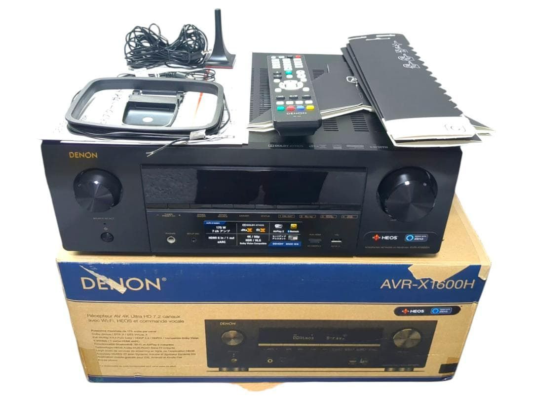 動作良好 デノン Denon ブラック AVR-X 1600 HK