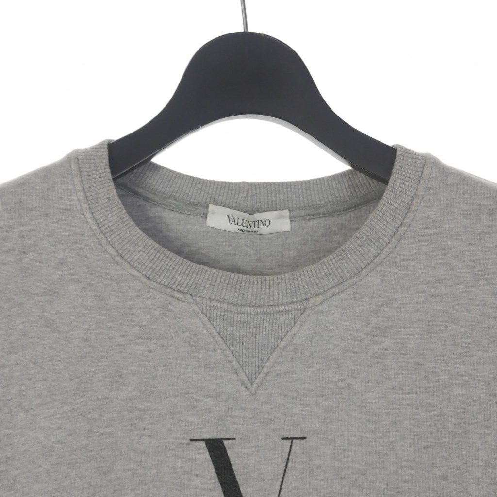 VALENTINO ロゴプリント スウェットシャツ VALENTINO - プリント コットン フード付きスウェットシャツ