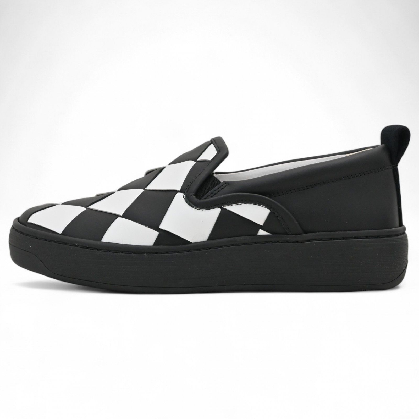 ボッテガ マキシイントレチャートチェッカー スリッポン サイズ35 A