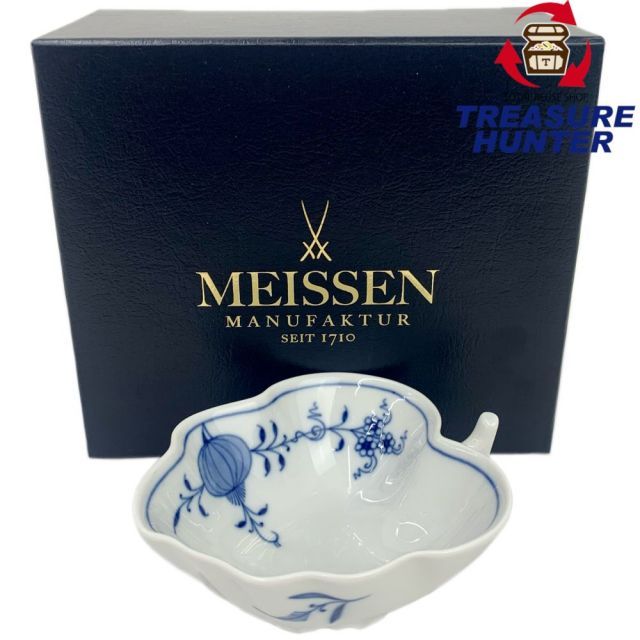 3日間限定値下げ　Meissen ☆マイセン ブルーオニオン リーフプレート マイセン ブルーオニオン リーフプレート 800101/00264 | ブルー