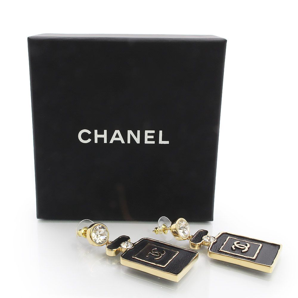 ▲美品 CHANELシャネル スイングピアス ココマーク リップ ファンデ 香水 シャネル ラインストーン ココマーク パフューム 香水モチーフ