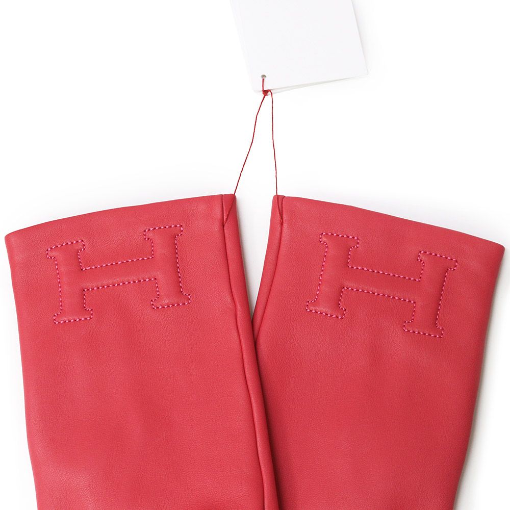 エルメス バスティーユ H 5382 手袋 グローブ ＃7 アニョーグラッセ