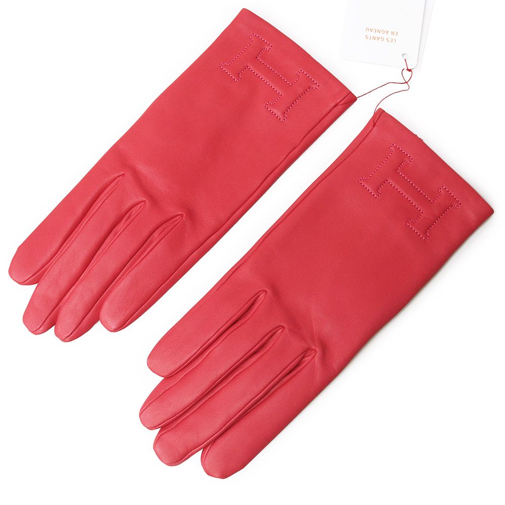 エルメス バスティーユ H 5382 手袋 グローブ ＃7 アニョーグラッセ