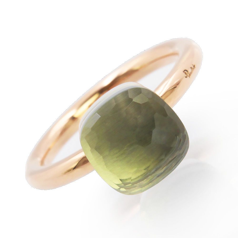 ポメラート ヌード プチ プラシオライト リング #51 11号 ポメラート ヌード プチ リング 指輪 #51 11号 K18RG K18WG 750