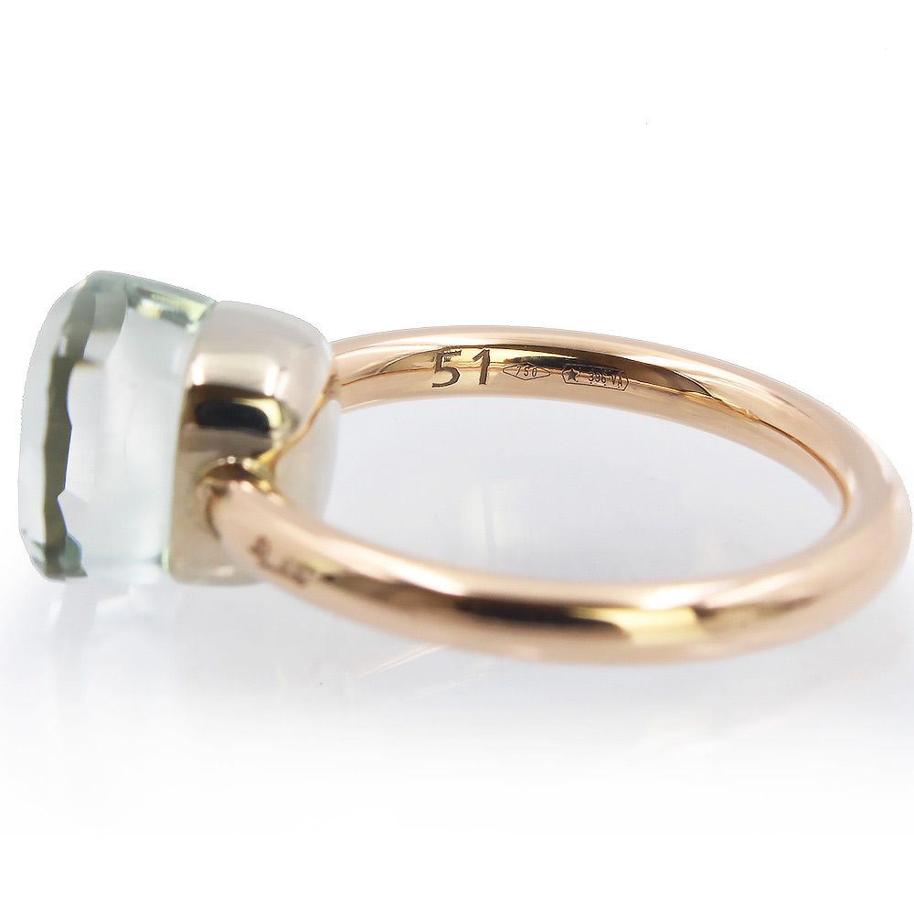 ポメラート ヌード プチ プラシオライト リング #51 11号 ポメラート ヌード プチ リング 指輪 #51 11号 K18RG K18WG 750