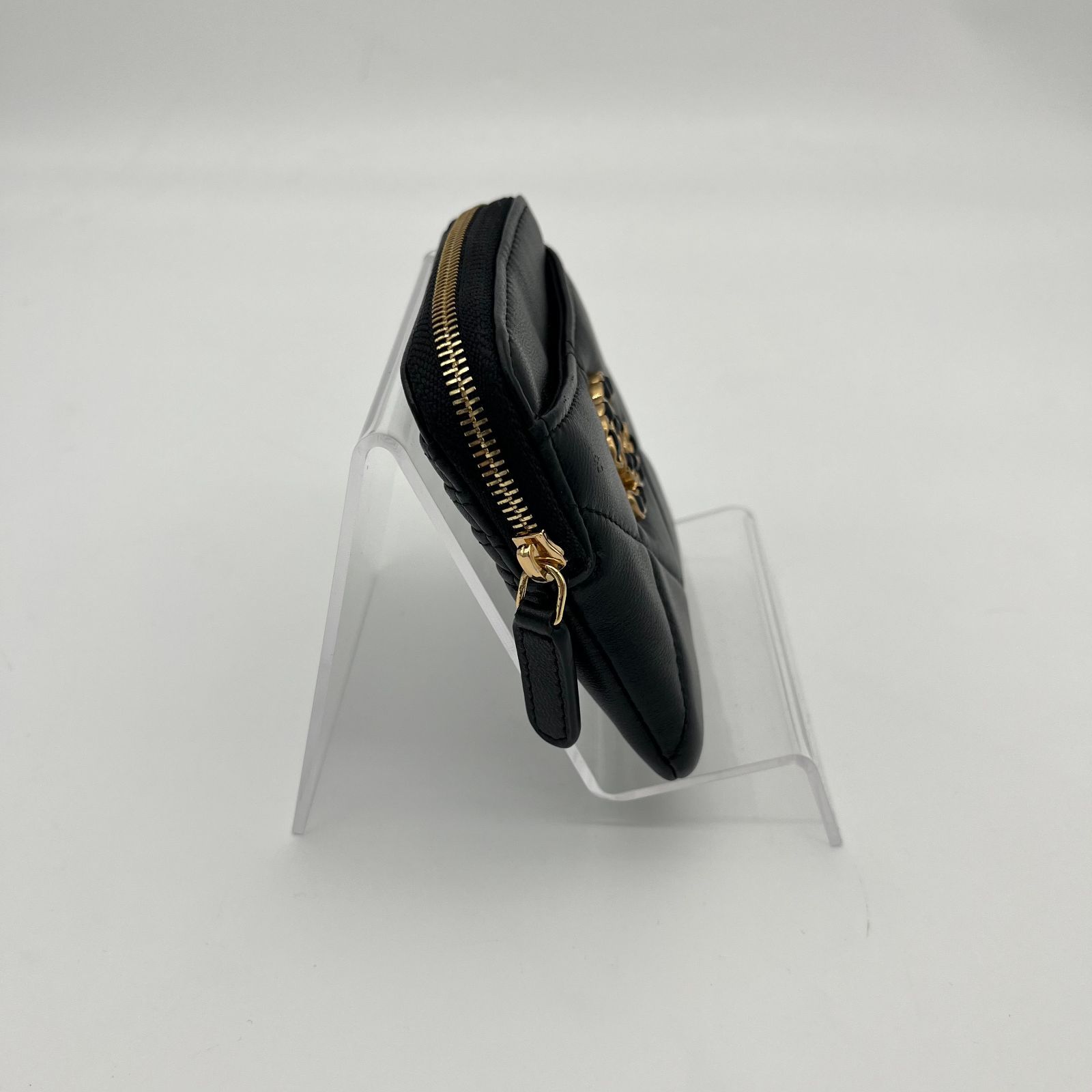 CHANEL シャネル フラグメントケース ディズヌフ レディース ラムスキン キルティングレザー コインケース カードケース ミニ財布 CCロゴメタル ココマーク