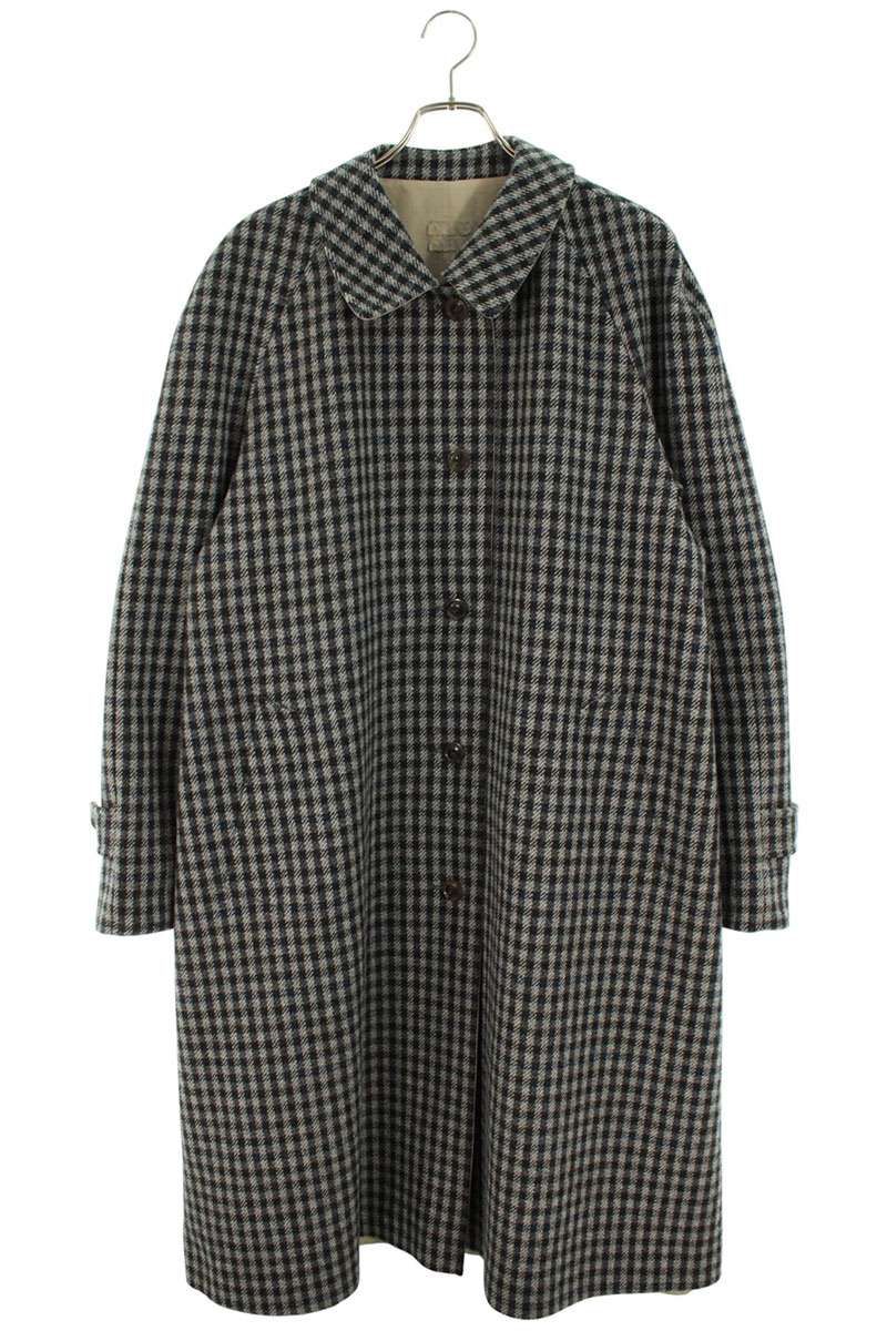 ミュウミュウ  25AW  MS2131 S0000 1296 リバーシブル ツイルxチェックコート メンズ 44 ※12/28～1/6 発送・問い合わせ遅延 Miu | MIU S⁄S SHOWstudio MIU（メンズ）のフリマアイテム一覧 0
