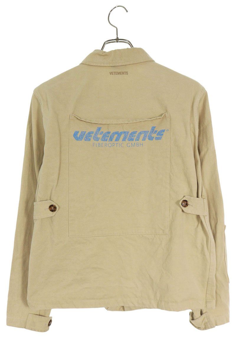 m:m様 ヴェトモン 18SS MSS18JA50 バックロゴプリントワークデニムジャケット