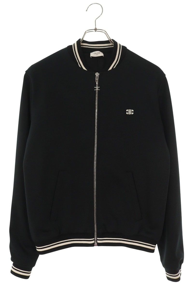 CELINE トリオンフ トラックジャケット XS セリーヌ 2Y04H121O トリオンフ刺繍トラックジャケットブルゾン メンズ