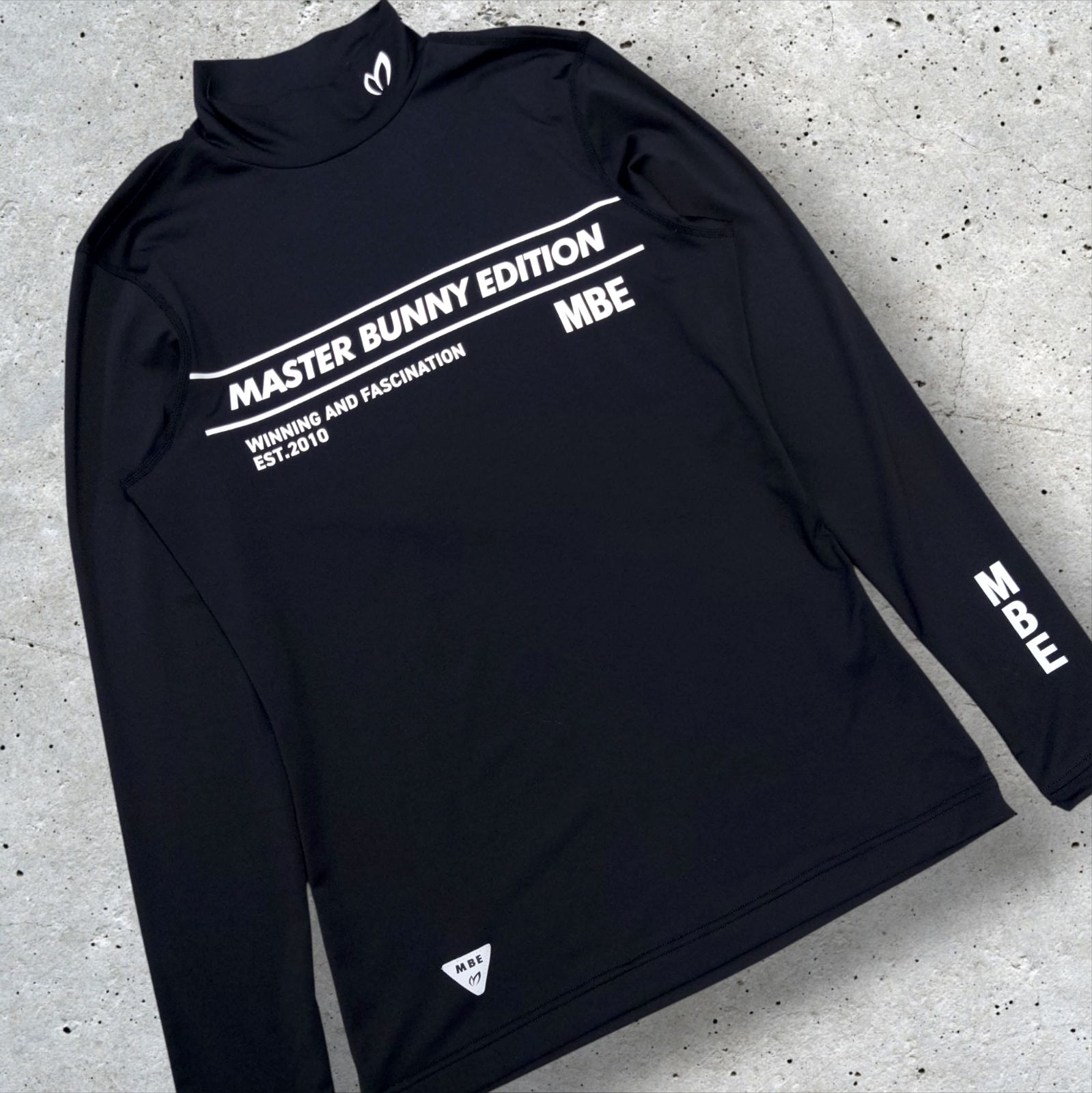 MASTER BUNNY EDITION レディースモックネックシャツ 極美品 MASTER BUNNY EDITION モックネック モノトーン ロングスリーブ